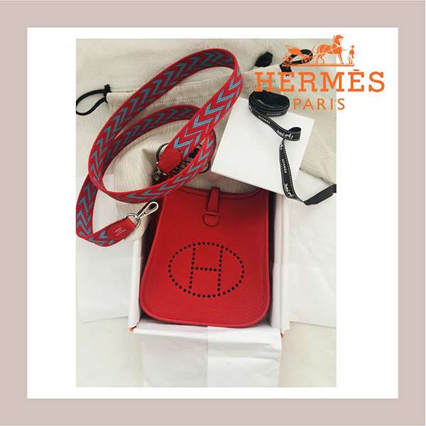 《エルメス》エヴリン16 コピーエヴリンミニ TPM/Rouge de coeurアマゾーヌ